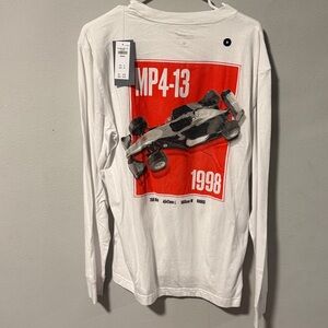 McLaren White Long Sleeve Men's Shirt